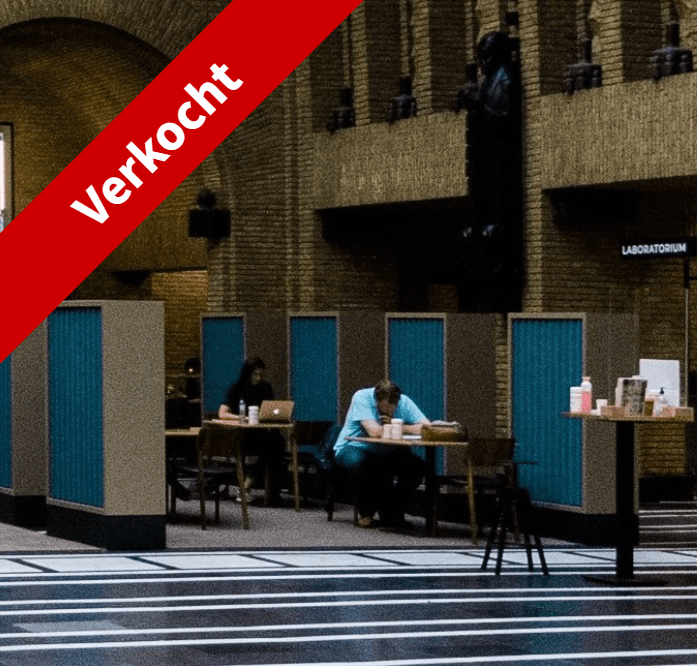 Blauwe golfplaten petvilt (lang)